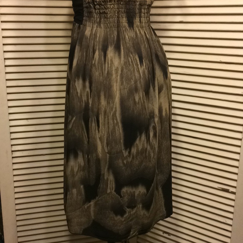 Summer halter dress beach coverup Taupe - Picture 5 of 7